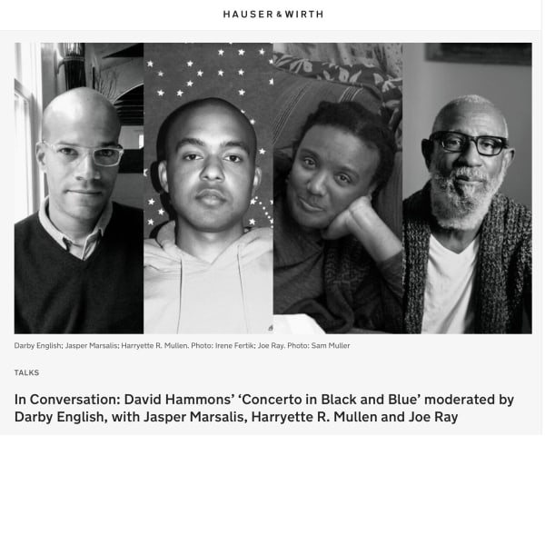 Joe Ray in Conversation at Hauser & Wirth DTLA