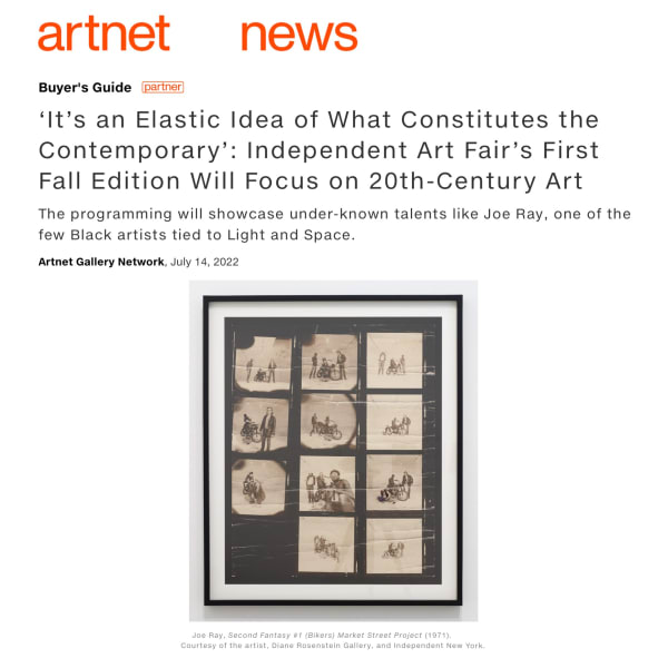 Joe Ray in Artnet News