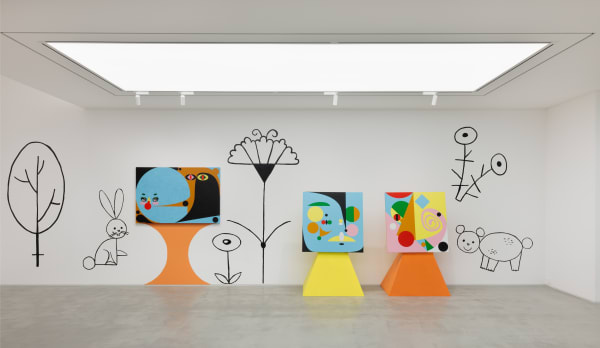 Ad Minoliti Geometries of the Forest Installation View June 22 – August 20, 2023 Peres Projects, Seoul Photographed by: Siwoo...