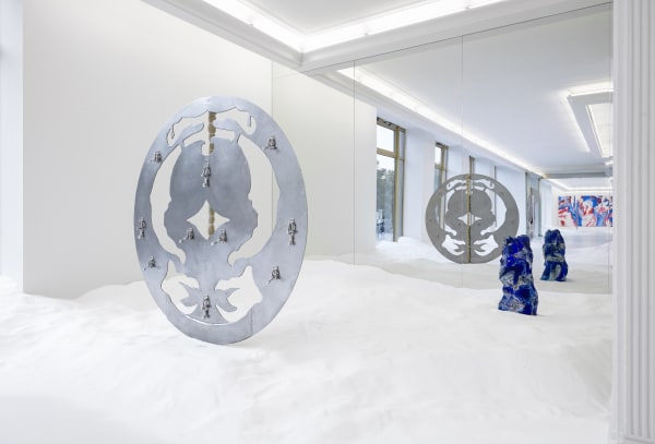 Donna Huanca OBSIDIAN MIRROR Installation View September 3 - October 1, 2021 Peres Projects, Berlin Photographed by: Matthias Kolb