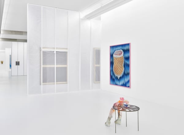 Rebecca Ackroyd 100mph Installation View January 22 – February 26, 2021 Peres Projects, Berlin Photographed by: Matthias Kolb