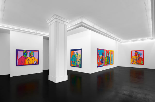 Ajarb Bernard Ategwa Studio Ekwe's Installation View 23 October – 20 November, 2020 Peres Projects, Berlin Photographed by: Matthias Kolb