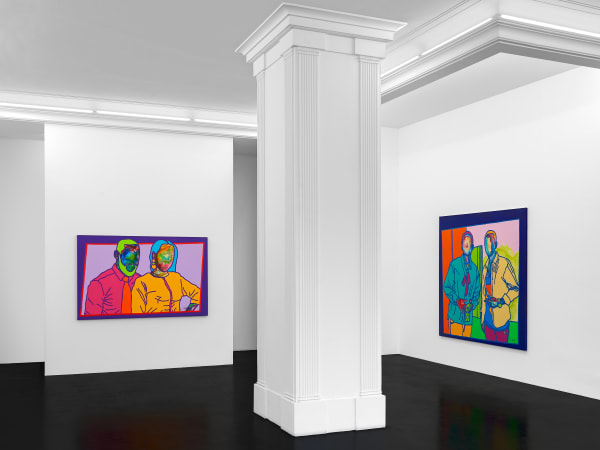 Ajarb Bernard Ategwa Studio Ekwe's Installation View 23 October – 20 November, 2020 Peres Projects, Berlin Photographed by: Matthias Kolb