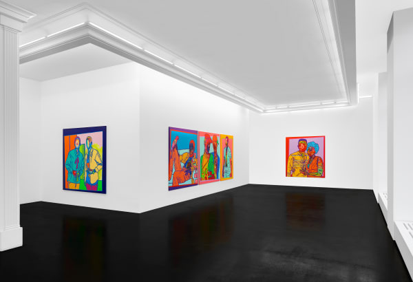 Ajarb Bernard Ategwa Studio Ekwe's Installation View 23 October – 20 November, 2020 Peres Projects, Berlin Photographed by: Matthias Kolb