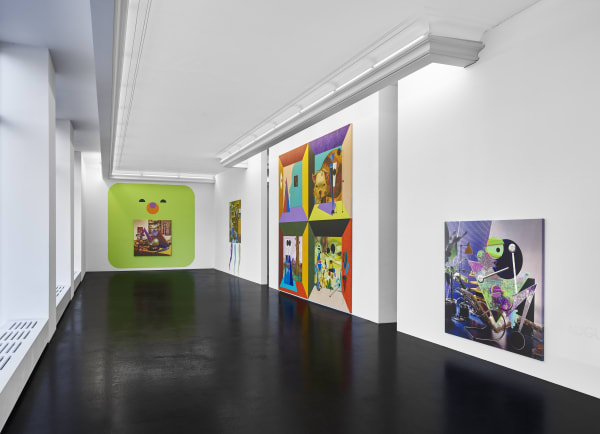 Ad Minoliti Dollhouse Installation View June 29 – August 3, 2018 Peres Projects, Berlin Photographed by: Matthias Kolb