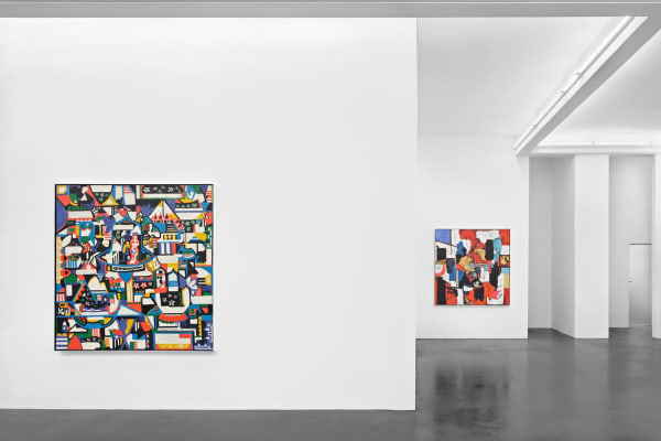 Dorothy Iannone My Heroine And Her Mate Installation View January 17 – February 28, 2015 Peres Projects, Berlin