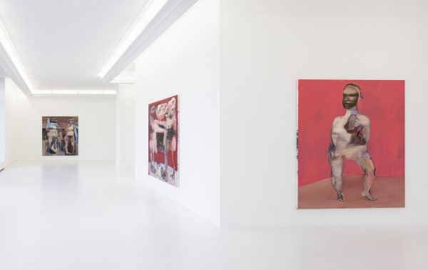Installation view of George Rouy's exhibition "Shit Mirror" at Peres Projects, Berlin (2022)