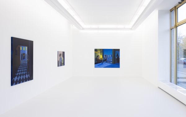 Installation view of Cece Philips' exhibition "The Night Has a Thousand Eyes" at Peres Projects, Berlin (2022)