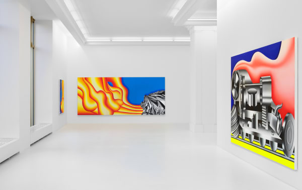 Installation view of Rafa Silvares’ exhibition "Smoked Ham" at Peres Projects, Berlin (2021)
