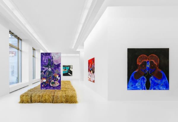 Installation view of Nicholas Grafia's exhibition "Free Verse Spirit" at Peres Projects, Berlin (2021)