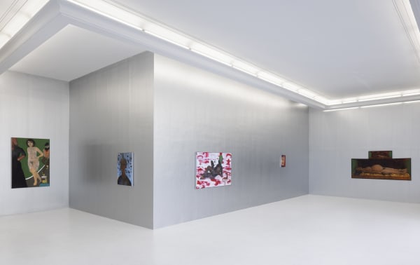 Installation view of Stanislava Kovalcikova’s exhibition “am I dead yet” at Peres Projects, Berlin (2022)