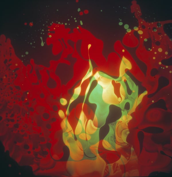 Projection from Son et Lumière for Earth, Air, Fire and Water, 1966.