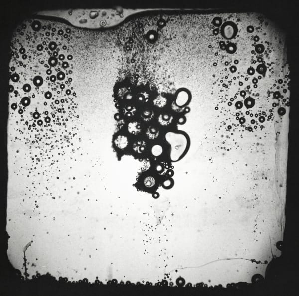 Zinc being destroyed by acid in Son et Lumière for Earth, Air, Fire and Water, 1966.