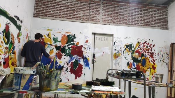 Photo of Luis Olaso in his studio