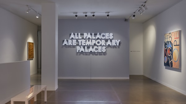 ‘Shiny Colourful Amusements for the Walls of the Bourgeoisie’ Robert Montgomery at JD Malat Gallery