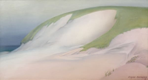 Virginia Berresford 1902-1995 Dunes II, 1939 Signed and dated at lower right: Virginia Berresford / 39 Oil on canvas 18 x 33 inches 45.7 x 83.8 cm SOLD