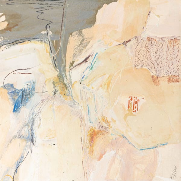 Mary Abbott (1921-2019) Untitled Signed at lower right: M. Abbott; signed on verso: M. Abbott Oil on Masonite and plywood 35 x 35 x 3¼ inches 88.9 x 88.9 x 8.3 cm