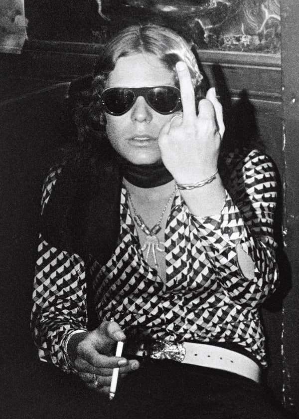 Rodney Bingenheimer's English Disco, 1974/2017 13.1 x 18 inches Gelatin silver print with handwritten text Ed 1/5