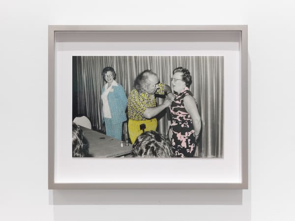 Lindsey White Volunteer, 2021 silver gelatin print, gouache paint 13 3/4 x 16 3/4 inches (framed) unique