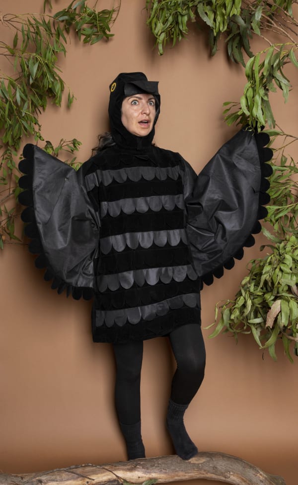 Lindsey White Poised on a Stump (Bessma Khalaf, artist), 2021 archival pigment print 14 3/4 x 24 inches 1/3+2AP