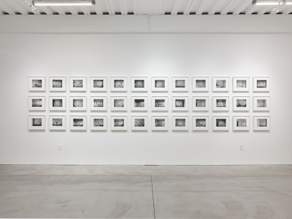 John Divola ENSO: 36 Right-handed Gestures, 2018 36 AZO Gelatin silver contact prints mounted on archival mat board paper: 8 x 10 inches each framed: 14 x 16 inches each edition 1/4 + 2 AP