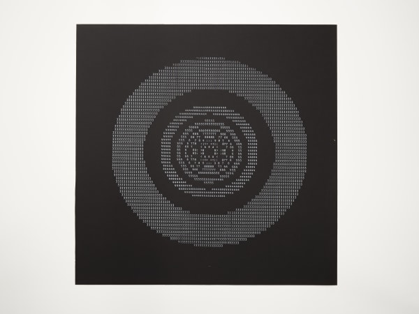 Sonya Rapoport Shoe-Field: Shoe Psyche Charge +1, 1986 Screen print on paper 24 x 24 inches