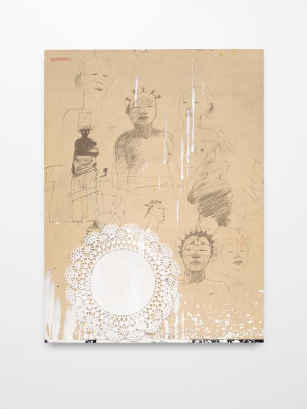 Raymond Saunders Untitled, n.d. Mixed media on board 15" x 11" [HxW] (38.1 x 27.94 cm)