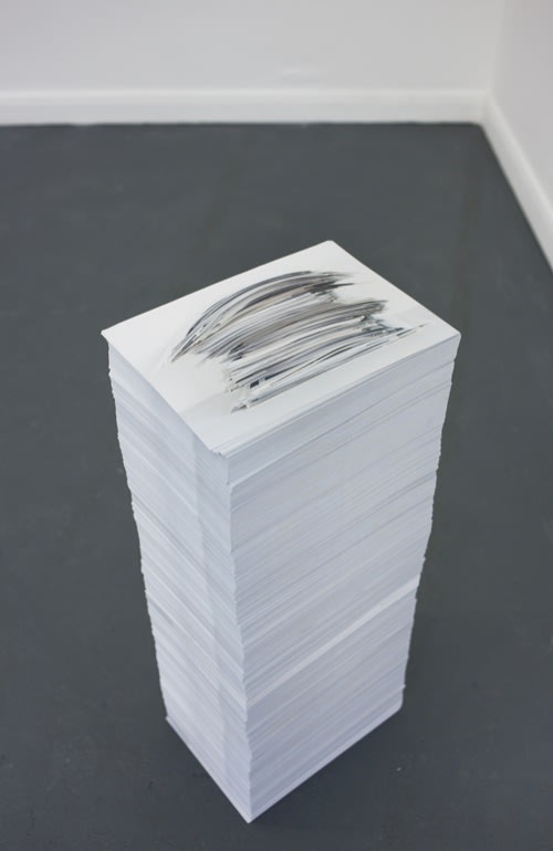 Anouk Kruithof Never Ending Pile of a Past, 2012 10,000 color copies of A4 paper
