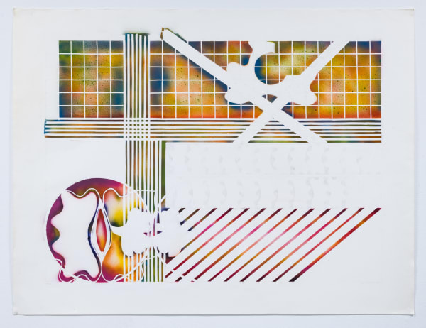Hava, 1976 acrylic spray and graphite on arches paper 38 x 50" [HxW] (96.52 x 127 cm)