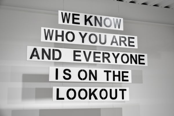Lindsey White, WE KNOW WHO YOU ARE AND EVERYONE IS ON THE LOOKOUT, 2024