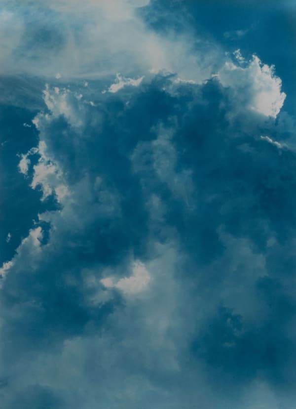 Sean McFarland Untitled (4.5 billion years a lifetime, clouds #5, 2019 Cyanotype 40 x 29 Edition 2/3 + 2 AP
