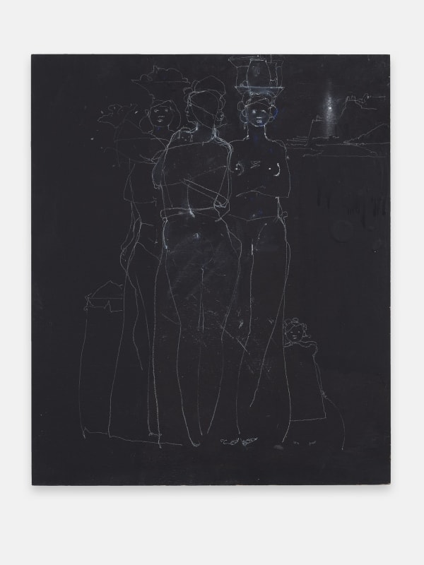 Raymond Saunders, Untitled, 2000, Mixed media on board, 23 11/16" x 19 3/4" [HxW]