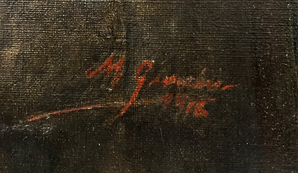 Jose Bencomo Mena, Untitled. Oil on canvas, 27 x 18.75 in.
