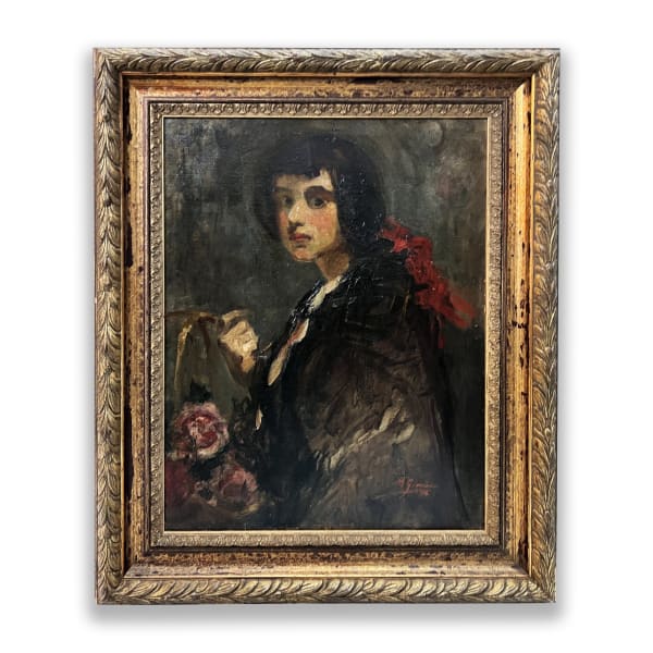 Jose Bencomo Mena, Untitled. Oil on canvas, 27 x 18.75 in.