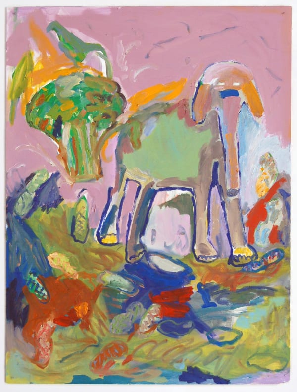 Adrianne Rubenstein, Soliloquy, 2015 oil on panel, 32 x 23 in