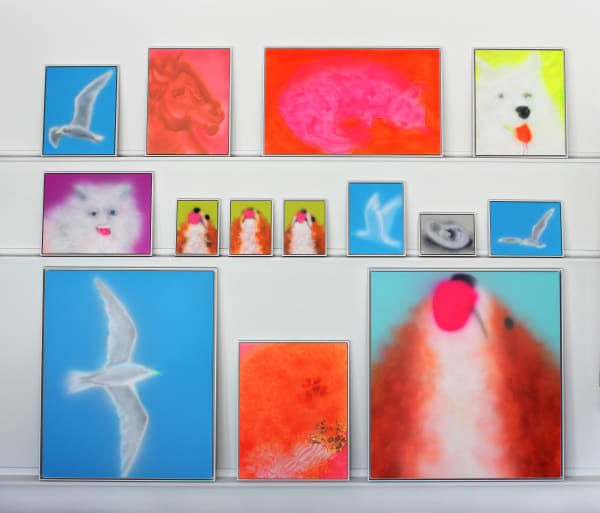 Kevin Ford, Menagerie, 2018 Acrylic on panel, dimensions variable Also available individually