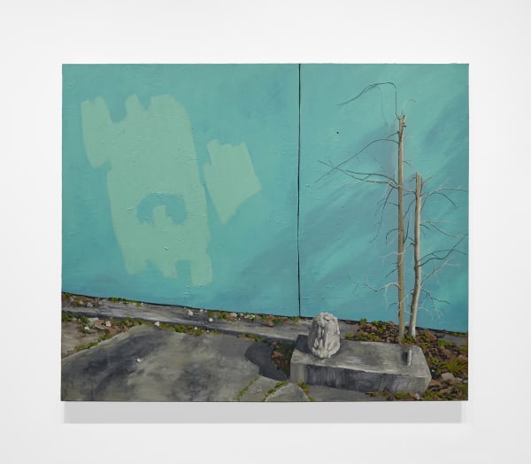 Charis Ammon, Shush, 2022, oil on canvas, 48" x 60" x 1.5"