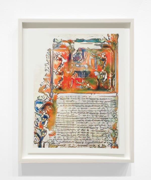 Jason Salavon, Narrative Frame (Illuminated Manuscripts 1), 2019