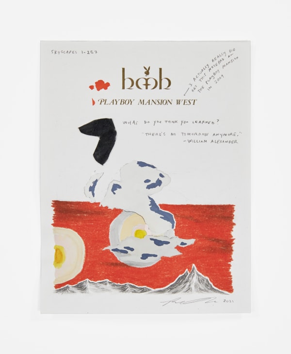 Robyn O'Neil, Playboy Mansion - Red Sky, 2021