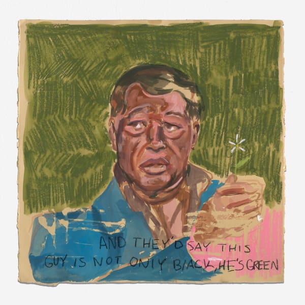 Alexis Pye, Not Only Black, He's Green, 2025