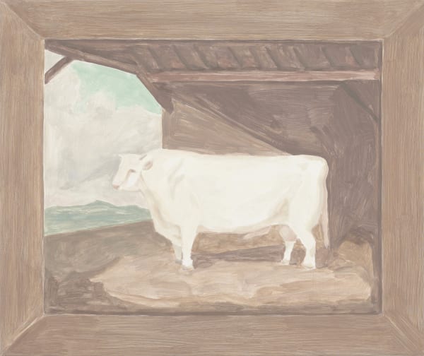 Francesca Fuchs, Bull, 2012 acrylic on canvas over board, 29 x 34 1/2 in