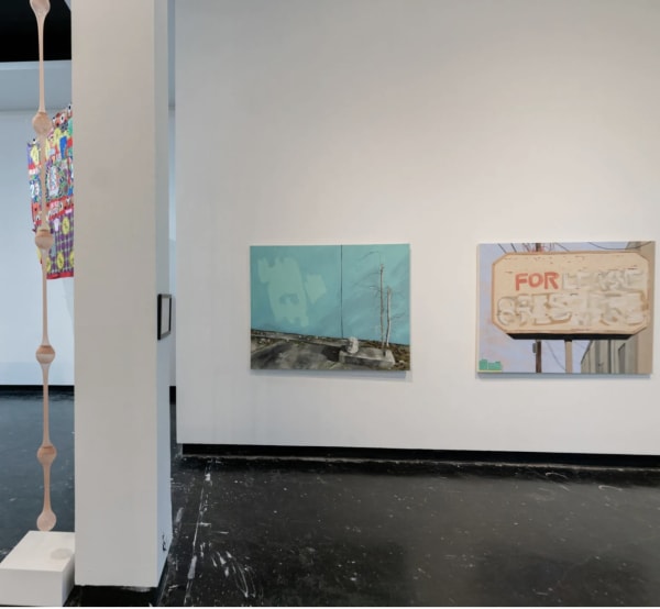 Installation view of "The Big Show." Image courtesy of Lawndale Art Center, Photography by Ronald L. Jones.