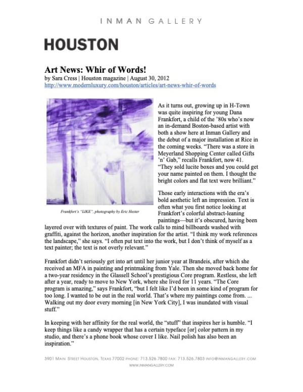 Art News: Whir of Words!