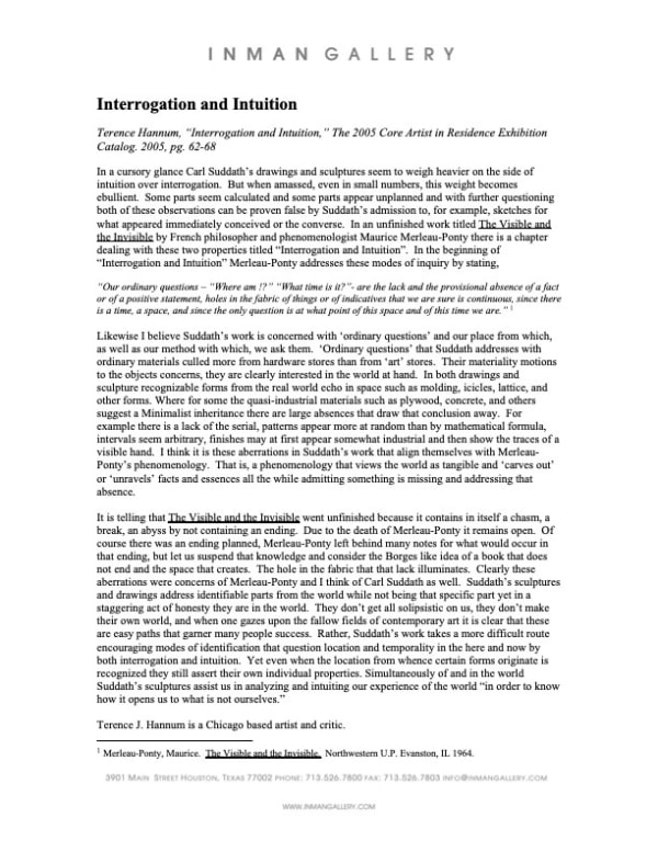 Interrogation and Intuition