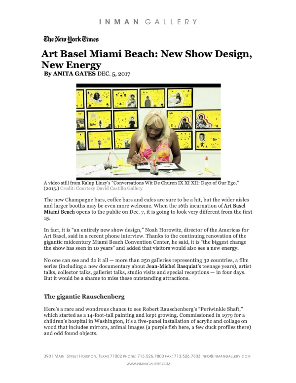 Art Basel Miami Beach: New Show Design, New Energy