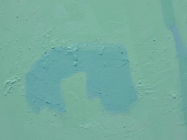 Charis Ammon, Shush, 2022, oil on canvas, 48" x 60" x 1.5"