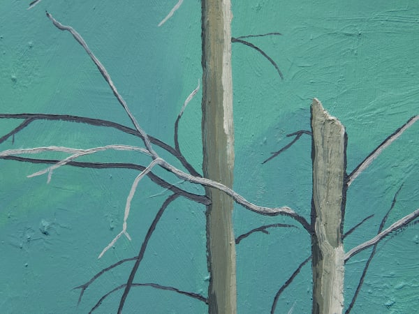 Charis Ammon, Shush, 2022, oil on canvas, 48" x 60" x 1.5"