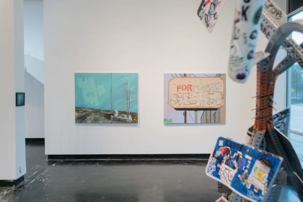Installation view of "The Big Show." Image courtesy of Lawndale Art Center, Photography by Ronald L. Jones.