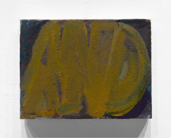 Dana Frankfort, And (2022), oil on canvas, 3"x4"x0.5", DF 198 Image: Allyson Huntsman