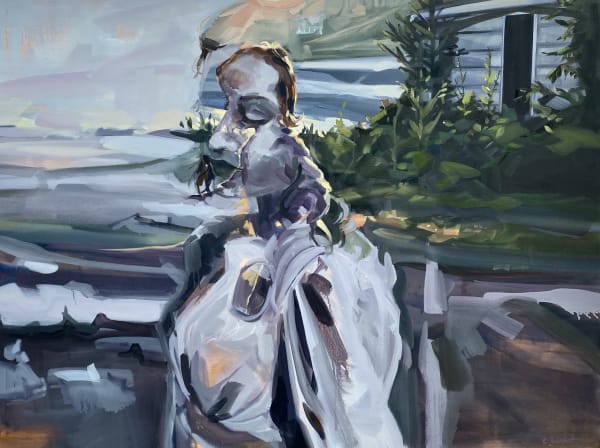 Stepping Between Oil On Canvas 36X48 2020